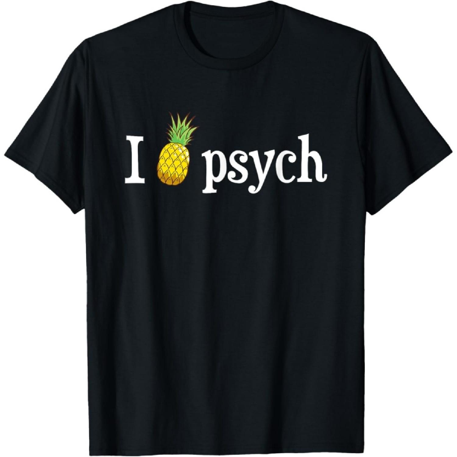 Psych Pineapple Awesome Funny T-Shirt(1) S