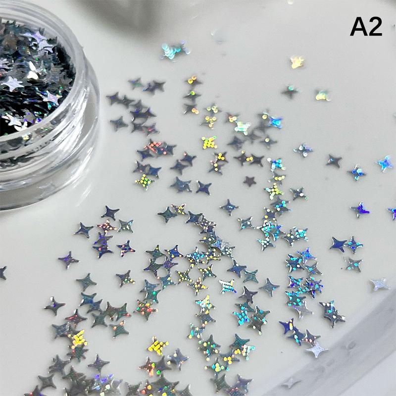 

Star Glitter Laser Nail Flake Flash Small Pentagram Nail Seqiuns Kawaii Diy Manicure Accessories Nail Charm