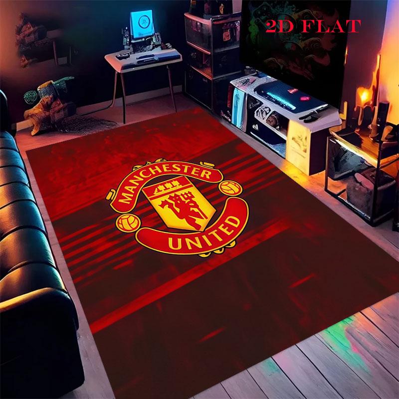 Raw MUFC Passion Carpet Rug for Living Room Bedroom Home Sofa Decoration,Kids Play Nonslip Floor Mat