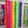 DIY 2 Meter Turkey Feather Boa Marabou Shawl 18-20g Feathers Scarf for Wedding Cosplay Party Clothing Costume Decoration Accessory