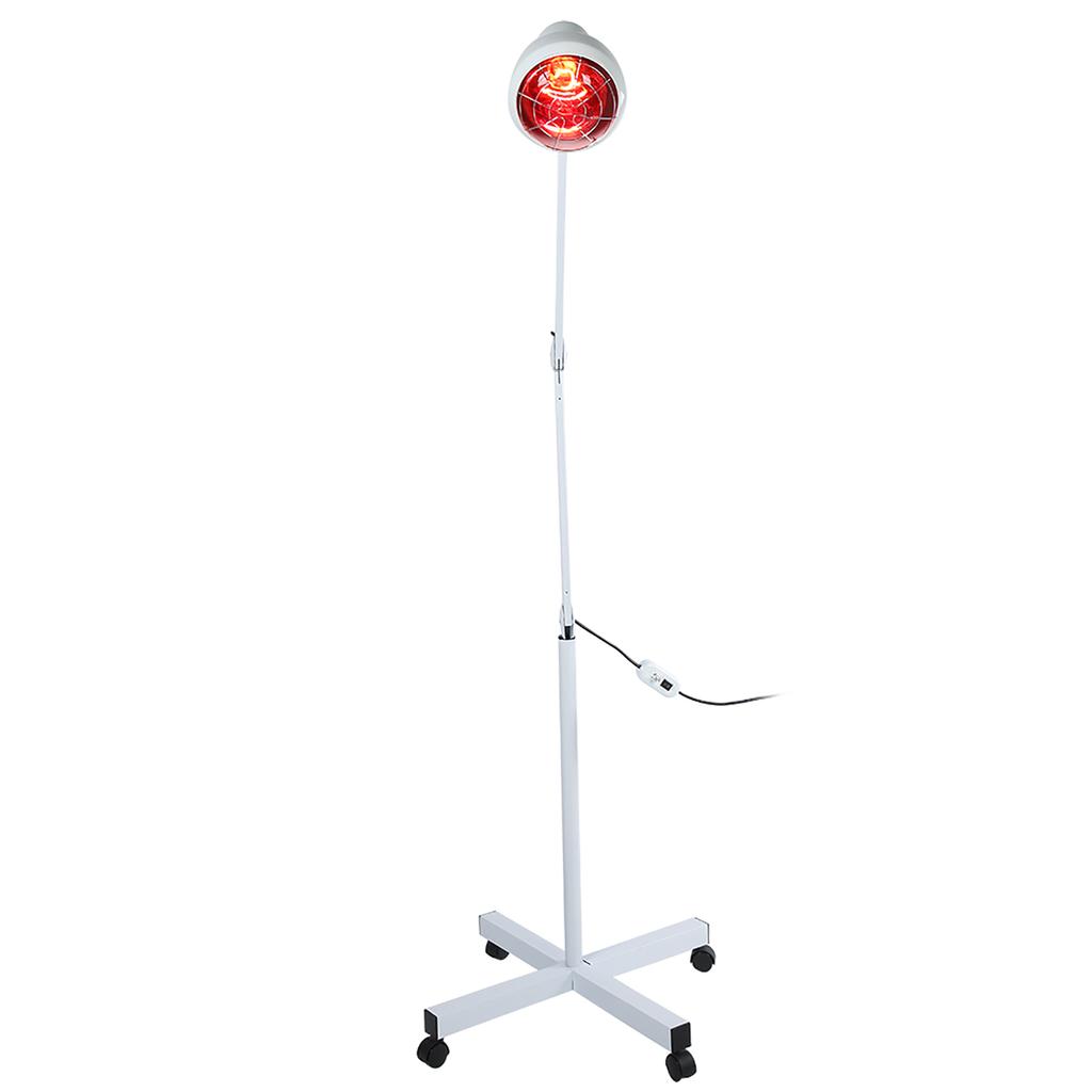 275W Infrared Heating Therapy Lamp Floor Stand Muscle Pain Relief Skin Care Light