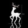 Christmas White Standing Deer Dolls, Plastic Deer Cake Topper, Xmas New Year Cake Decoration Tools, Party Supplies