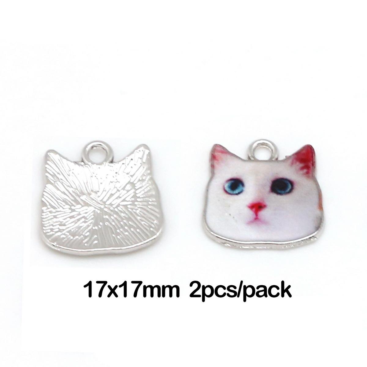 

Металлический сплав, эмаль, кошка, сова, подвеска-подвеска для DIY ювелирных изделий, браслет, аксессуары 05