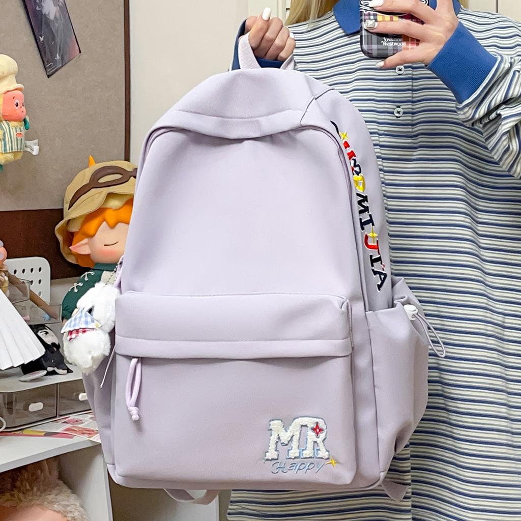 Schoolbag American ins Versatile Commuter Backpack College Style Middle School Student School Bag High Value Large Capacity Elementary School Backpack