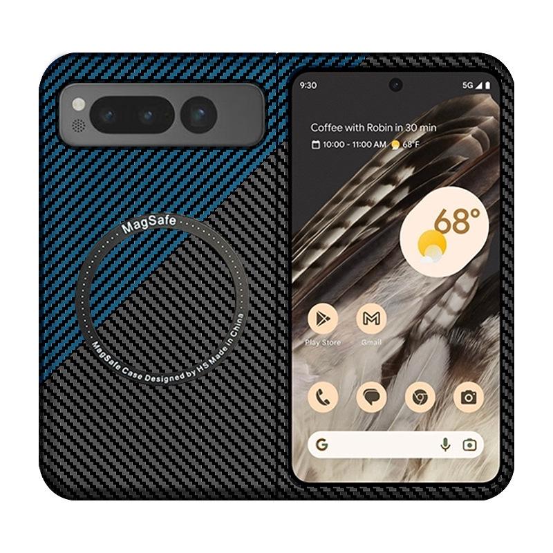 Google Pixel Fold Carbon Fiber Pattern Wireless Charging Case