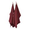 Lot de 2 essuie-mains Gaze de coton 50 x 70 cm lie de vin
