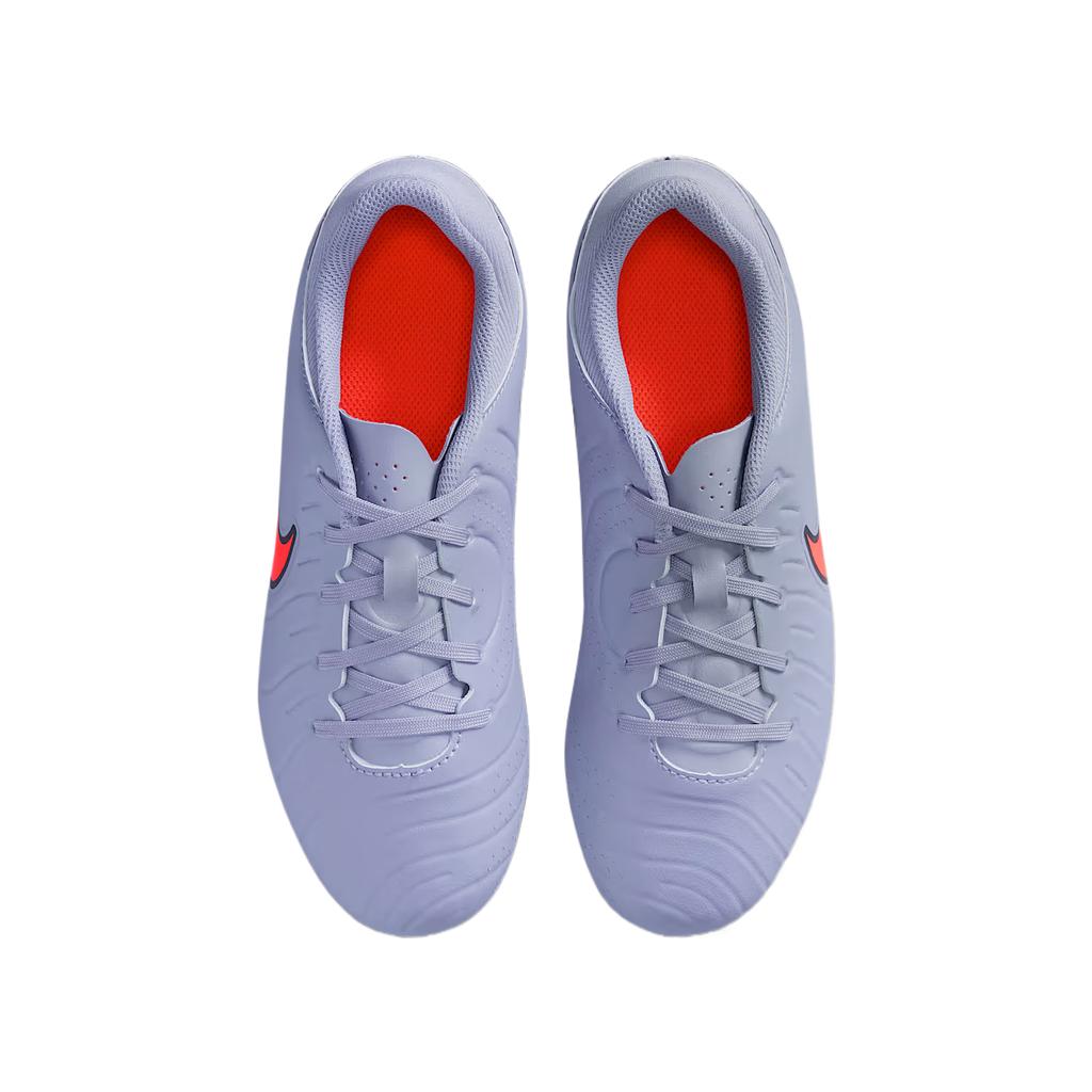 Nike Tiempo Legend 10 Synthetic Leather Comfortable Versatile Trendy Kids Football Shoes Kids Football Shoes Purple DV4349-402