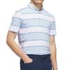Golf CLIMACOOL Wide Stripe Shirt for Crystal [Adidas Golf] Button-Down Short-Sleeve Men, Sky/White