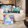 Anime Blue Period Classic Movie Pillow Case Fashion Square Pillowcase Bedroom Sofa Room Ins Decoration Leisure