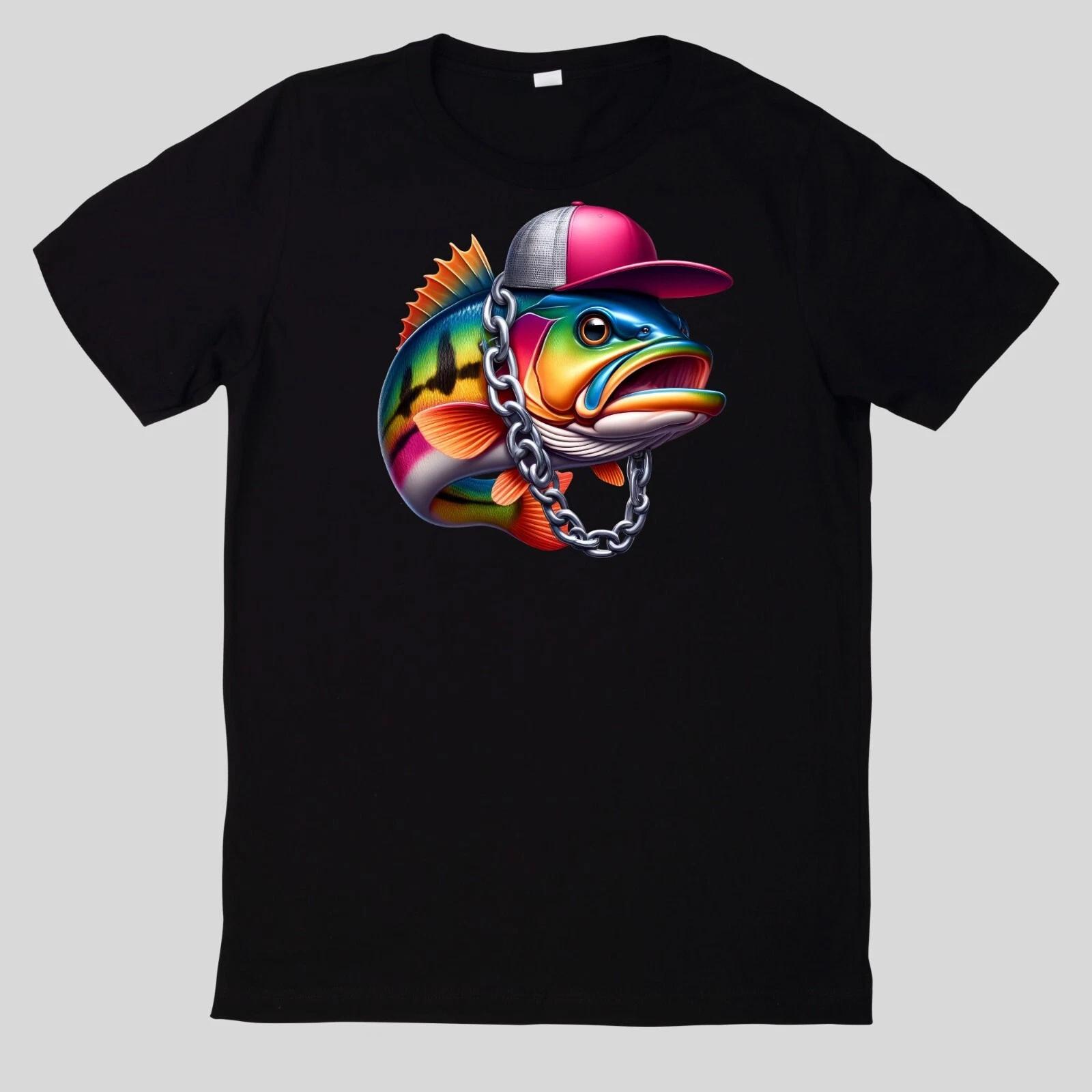T-Shirt Aquarell Lustiges Bassangeln L