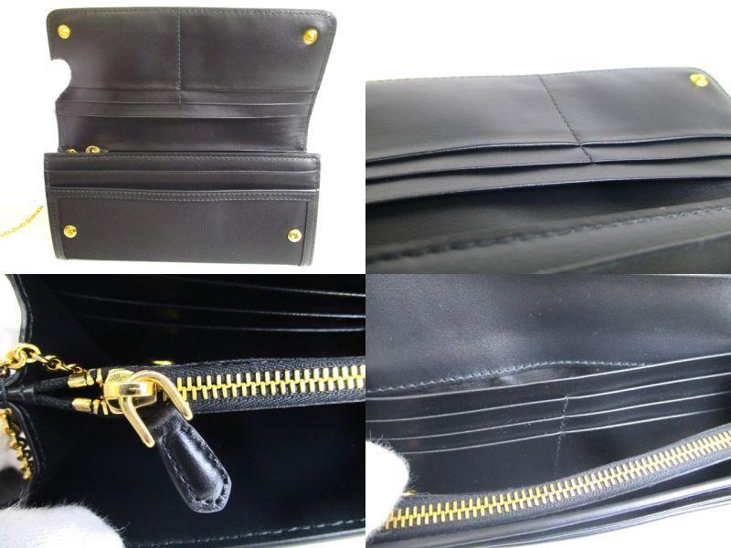 Authentic PRADA Black Nylon and Leather Bifold Long Wallet Purse #a122  Refurbished