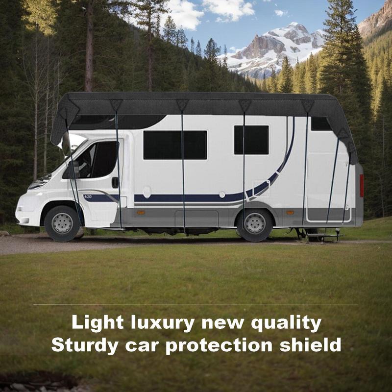 Kryt přívěsu 210D Oxford tkanina Kryt RV 21X10 stop Vodotěsný Zimní kryt RV Prachotěsné Kryty střechy přívěsu Kryt střechy karavanu