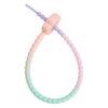 2-10Pcs Silicone Plum Blossom Gradient Keychain