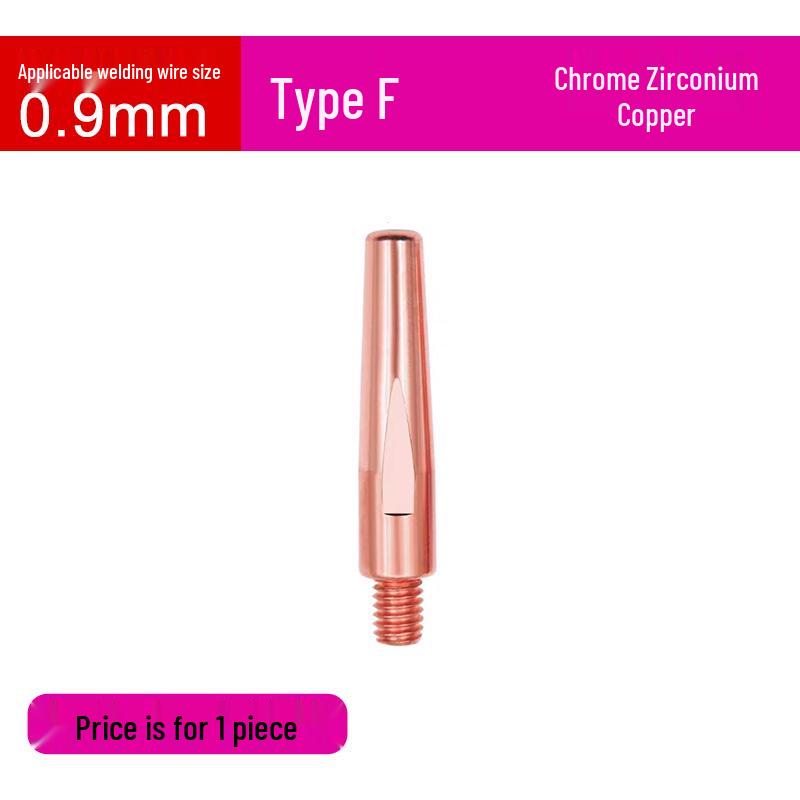 MIG Welder Contact Tip for Gas Shielded CO2 Gun - 0.8/1.0/1.2 Feed Wire