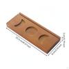 Card Stand with Recesses TripleSlot Wooden Display Rectangular Place Holder for Oracle