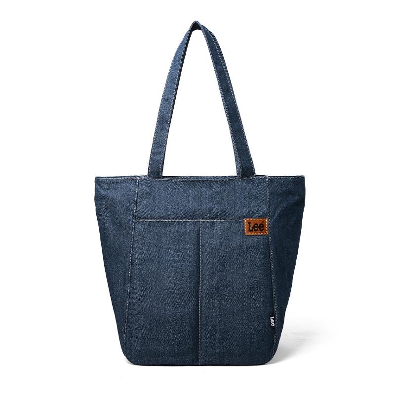 

New Lee Denim Commute Tote Shoulder Bag Unisex Black/Denim Blue/Khaki LE230069M 41.9*17.0*36.1CM