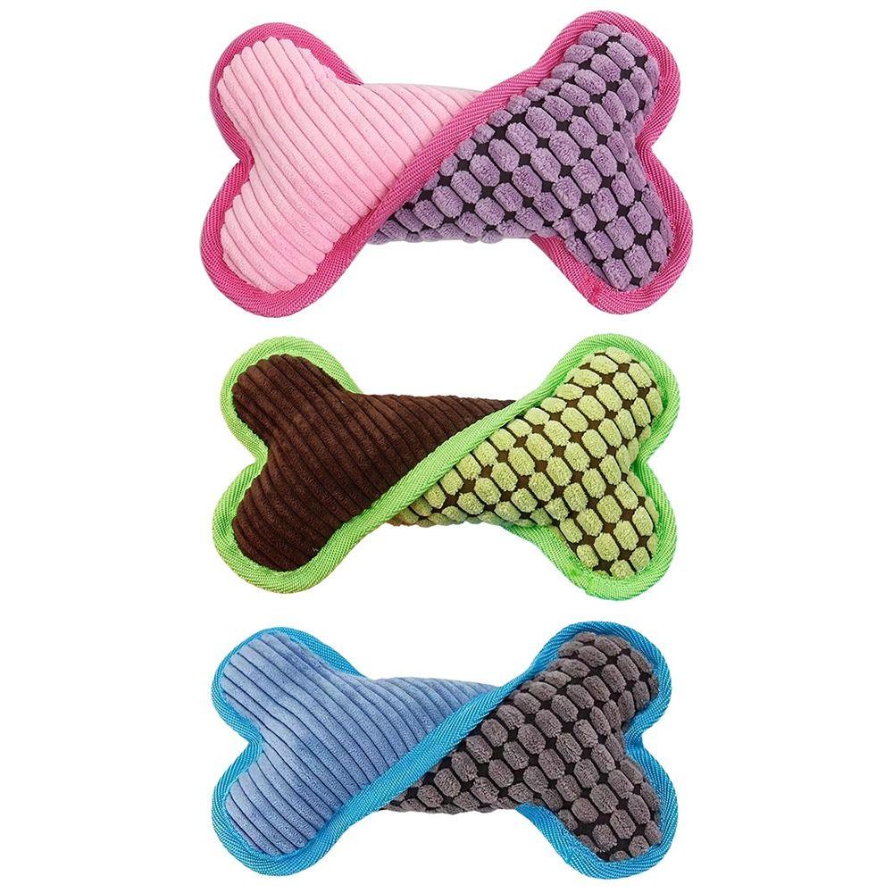 21.5cm Interactive Pet Companion Toy Tooth Cleaning Bones Chew Toy Fun Cats Toy