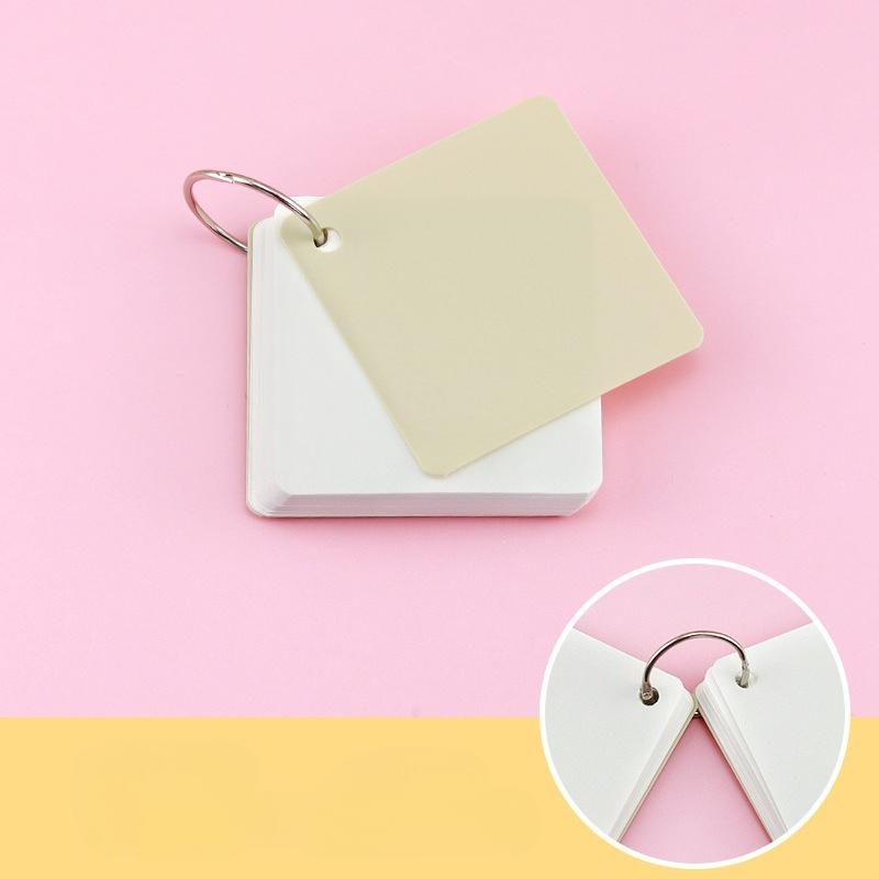 Portable Notebook Loose Leaf Notepad Ring Sticky Note for Staff Students Kawaii Stationery Diary Cards Style Brochure Pamphlet
