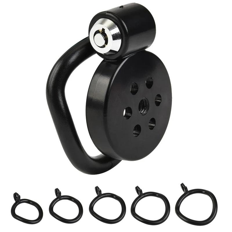 Pink Small Male Chastity Cage Set – Bird Cage Design with 5 Cock Rings & Urethral Sound Plug, Slave Play &  Sex Toys