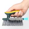 3-in-1 Crevice Cleaning Brush, V-Shaped for 90° Corners. 16x11cm, Scraper & Broom, for Bathroom, Floors