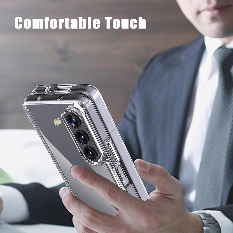 Transparent Phone Case for Samsung Galaxy Z Fold 7 6 5 Anti-scratch PC Anti-fall Cover for Z Fold7 Fold6 Fold5 Phone Accessories