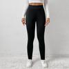 Opaque Black Thermal Leggings Winter White Fleece Lined Bodycon Tights Women Leggings Stretch Yoga Pants Slim High Fashion Warm Sprots Leggings Ladies