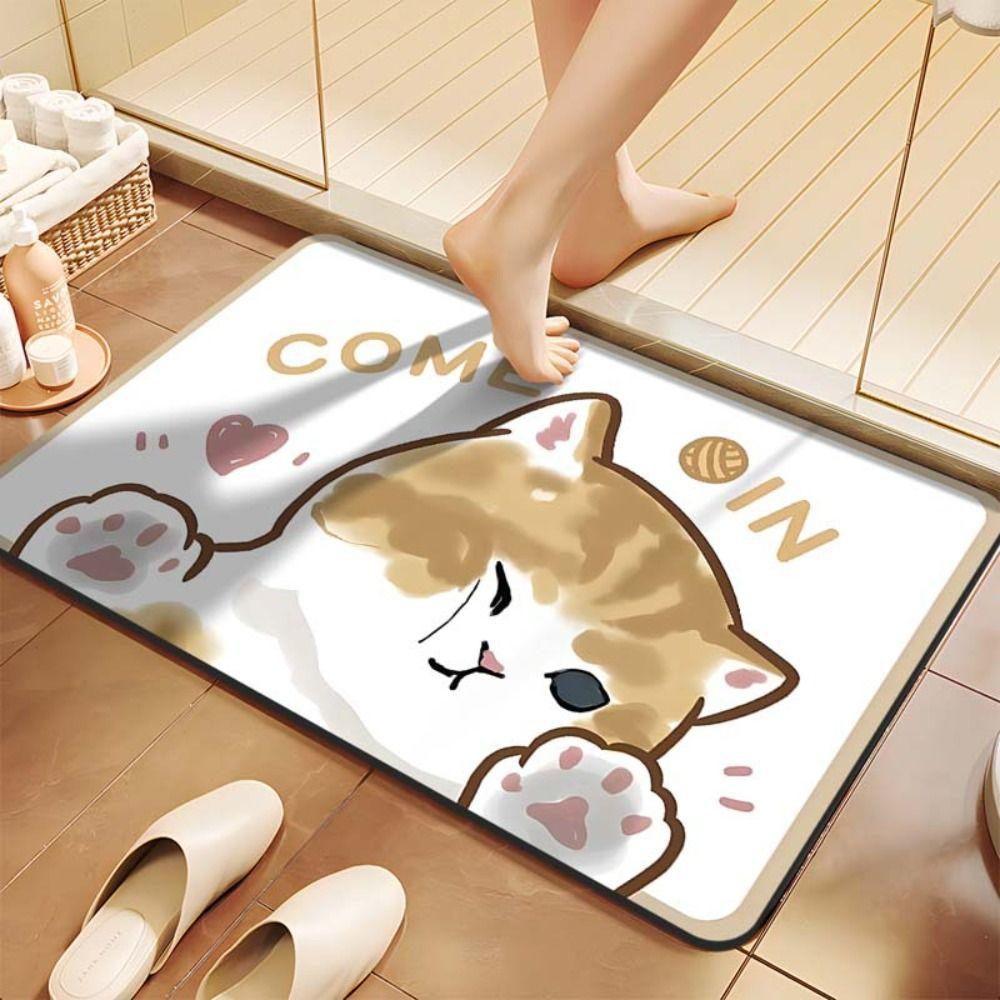 

Kawaii Bath Mat Rug 40x60cm Bathroom Foot Mat Room Carpet Floor Mat Bathroom 2