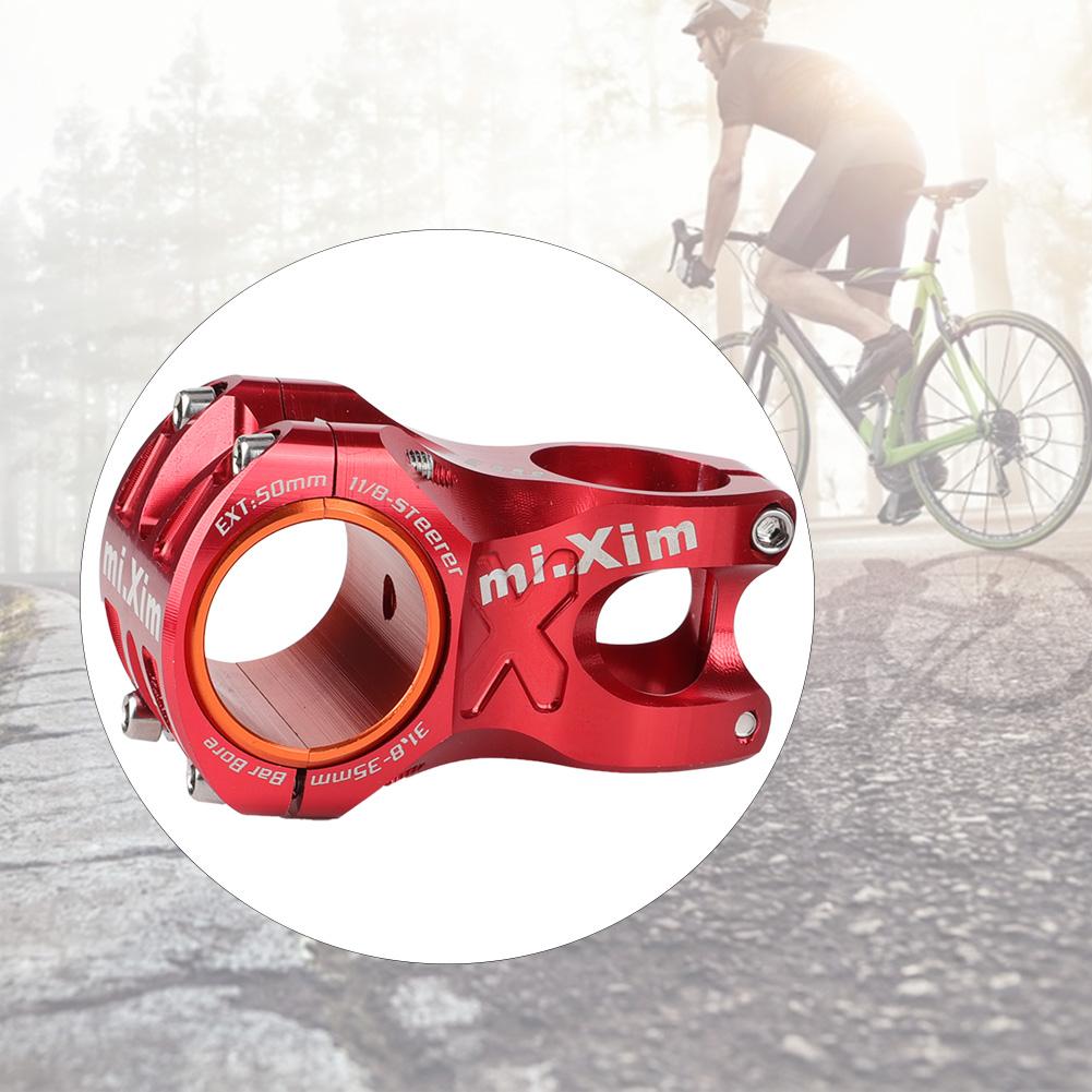 31.8*50mm Aluminium Alloy Short Bike Bar Handlebar Stem Riser   Parts(red)