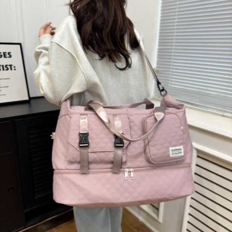 Dry and Wet Separation Travel Bag Multi-Functional Women's Large Capacity Sports Fitness Bag Separation Shoes Bags