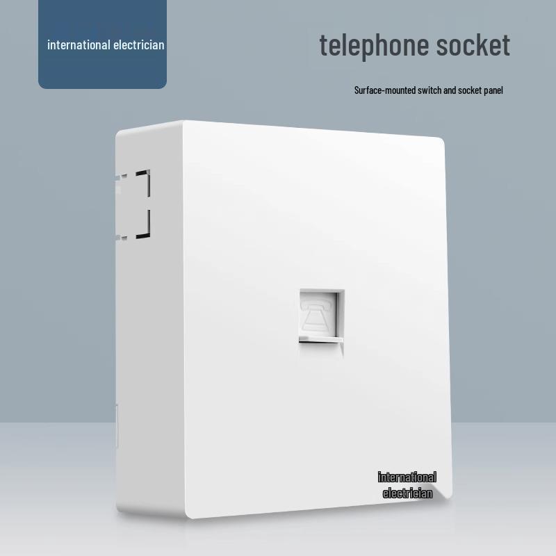 86 Type Double Gang Double Throw Wall Switch & Socket Panel with Exposed Wiring & Five Holes