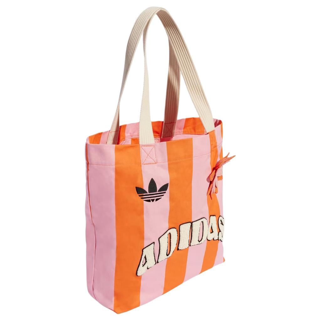 New Adidas Cotton Shoulder Bag Unisex Half Pink Spark & Half Sun Orange KB8507