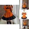 Sexy Lolita Pumpkin Maid Costume Dress For Halloween Party