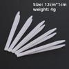Transparent ABS Plastic Tweezers for Eyelashes & Nail Art - Non-Slip, Slender Design