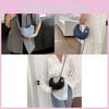 Stylish Denim Bag Women's New 2023 Fashion Rhombus Chain Crossbody Bag Niche Casual All-match Crescent Bag Deep Blue Small Size