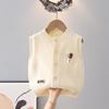 Stylish Children's Knit Sleeveless Cardigan Vest for Spring & Autumn