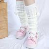 Japanese Girl Knitted Autumn Wool Ball Lolita Knee Cover Leg Warm Socks Foot Cover Leg Warmers