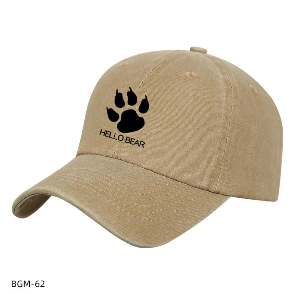 

Шляпы Племени Медвежьей Лапы Бейсболки Пара Потертые Уличные Солнцезащитные Ретро Бейсболки Мужские и Женские Тренды