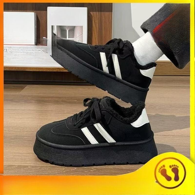 Zapatos de Algodón para Mujer - Nuevo Estilo con Aislamiento Añadido - Zapatos de Plataforma Retro Versátiles para Mujer