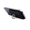 Compatible Apple MagSafe Leather Card Holder and Phone Stand with ID Storage and Finger Ring.
