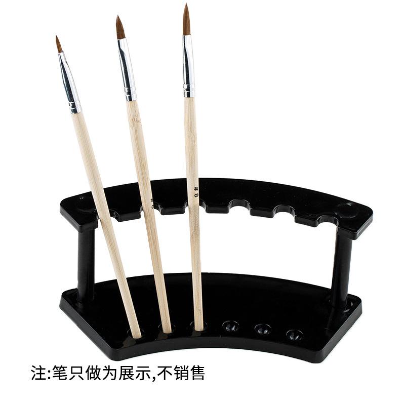 Nail Art Pen Holder Multifunctional Nail Art Brush Storage Tool Black Transparent Plastic Placement Tool