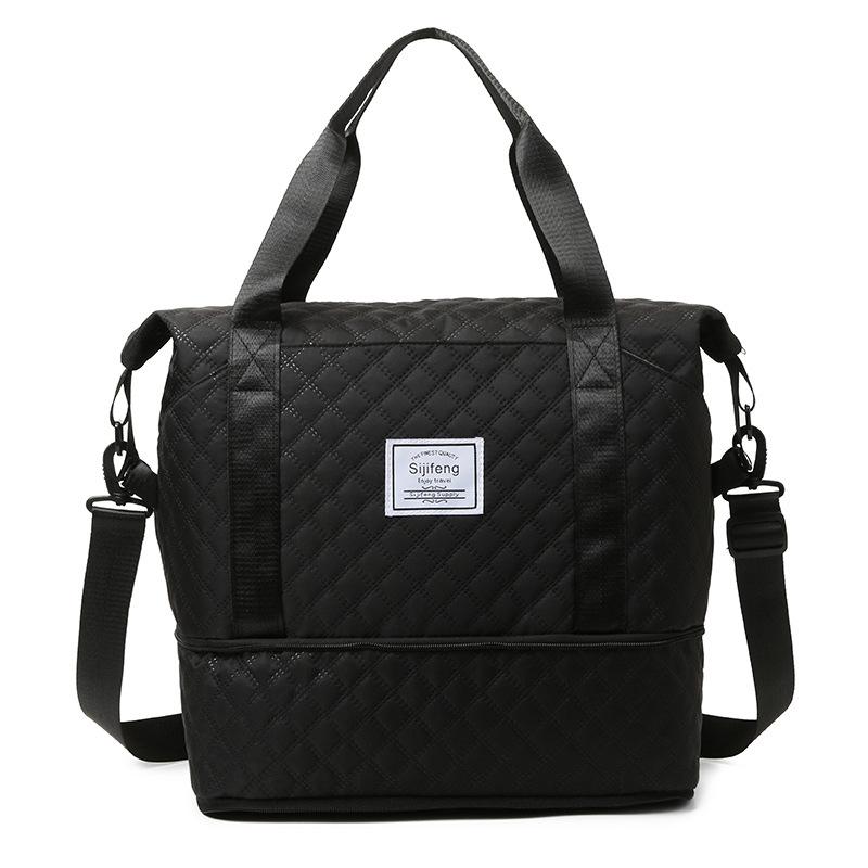 Travel Bag Dry and Wet Separation Fitness Bag Large Capacity Expandable Boarding Bag Sports Shoulder Messenger Delivery Bag