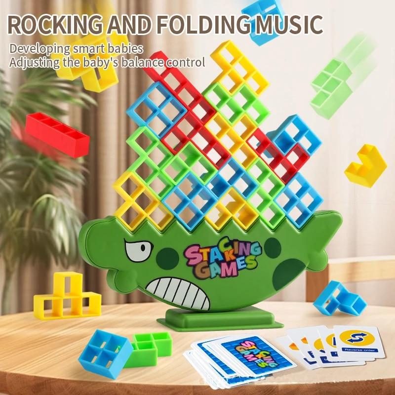 Горячие штабелируемые блоки Tetra Tower Balance игра штабелируемые строительные блоки — фото 2