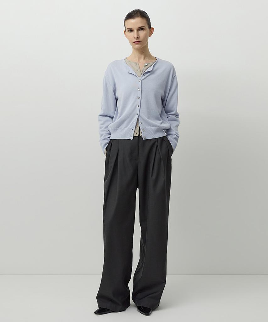 Leopeusaideuhwaiteulabel Petite Button Cardigan Sky Blue