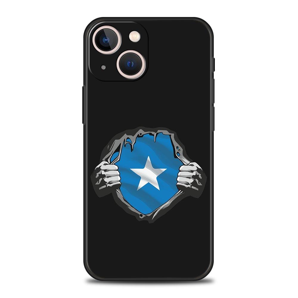 

Phone Case For iPhone 17 16e 15 14 13 12 11 Pro Max SE 7 8 Plus Shell iPhone 16 Soft TPU Cover Somali Somalia National Flag iPhone 16 Plus