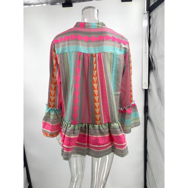 Women's New Autumn Slim Positioning Printing Long-sleeved Shirt