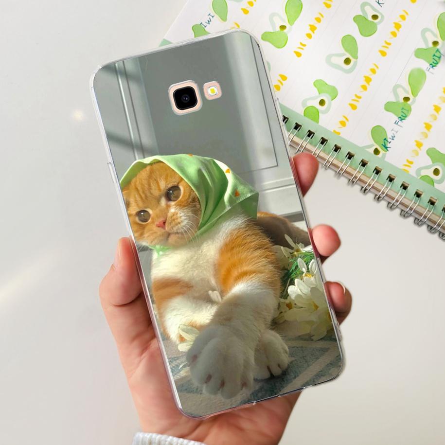 For Samsung Galaxy J4 Plus 2018 Phone Case Fashion Flower Soft Silicone Cover For Samsung J4 J 4 Plus 2018 J4+ J415F J4Plus Capa