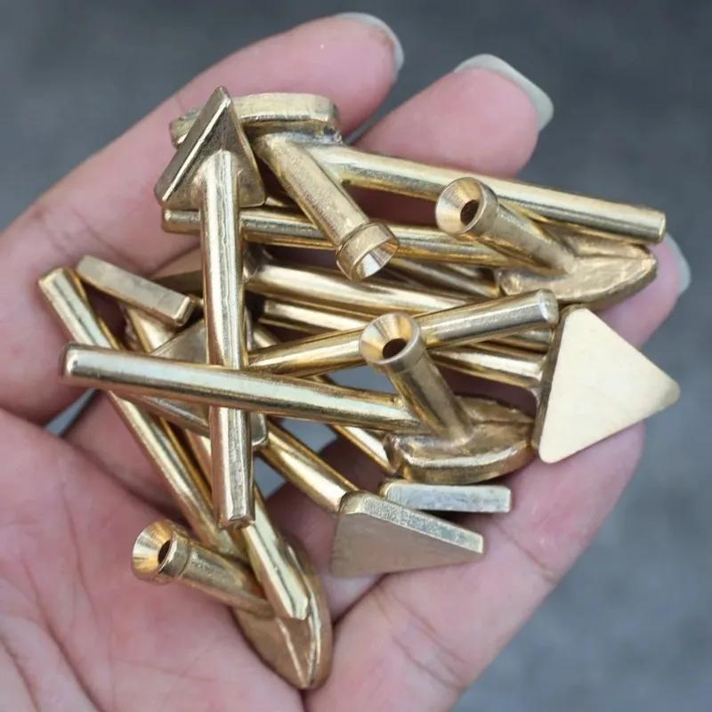 Soldering Iron Tips Set Copper Smoothing Head Welding Tips Car Welder-Replacement Tips Tools Iron Plastic Car Repair Triangular