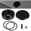 Car Wiper Plug, Waterproof Vehicle Rear Wipers Grommet Cap Windshield Block Off Plug with O-Ring, Dustproof Aluminum Rear Window Wiper Delete Cover