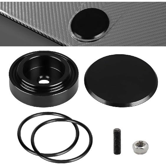 Tappo Tergiparabrezza Auto, Tappo Passacavo Impermeabile per Tergicristalli Posteriori Veicolo Tappo di Chiusura Parabrezza con O-Ring, Coperchio in Alluminio Antipolvere per Eliminazione Tergicristallo Lunotto Posteriore