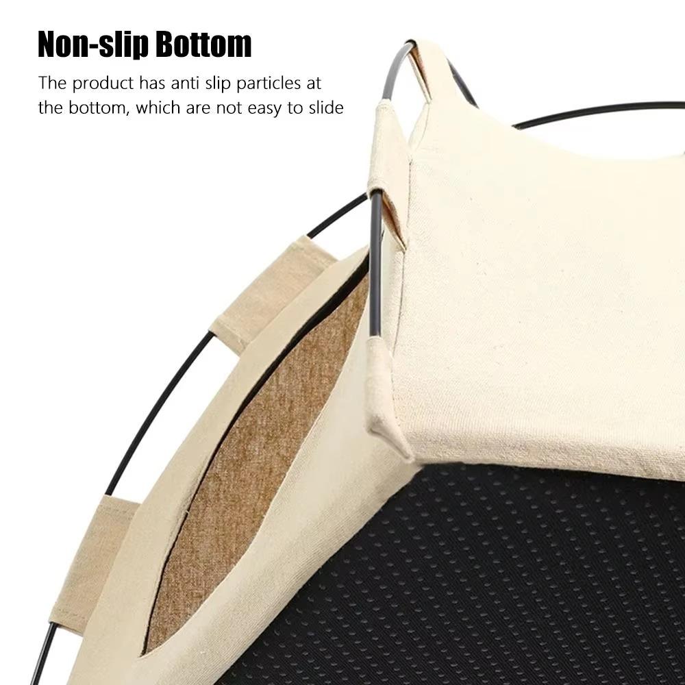 Enclosed Cat Tent Bed With Cushion, Indoor Warm Pet House For Small Cats And Kittens